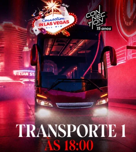 Excursão Connection saída às 18:00 TRANSPORTE 1