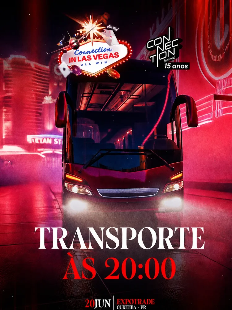 Excursão Connection saída às 20:00