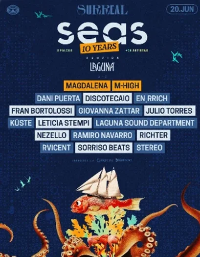 Excursão Surreal Seas 10 Years