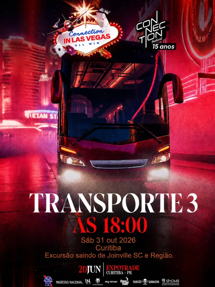 Excursão Connection saída às 18:00 TRANSPORTE 3